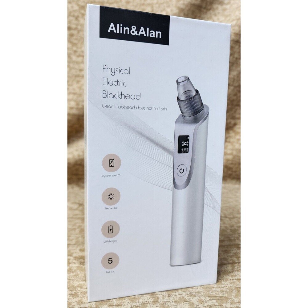 Alin & Alan 5V Blackhead Remover Rechargeable Vacuum. New In Sealed Box